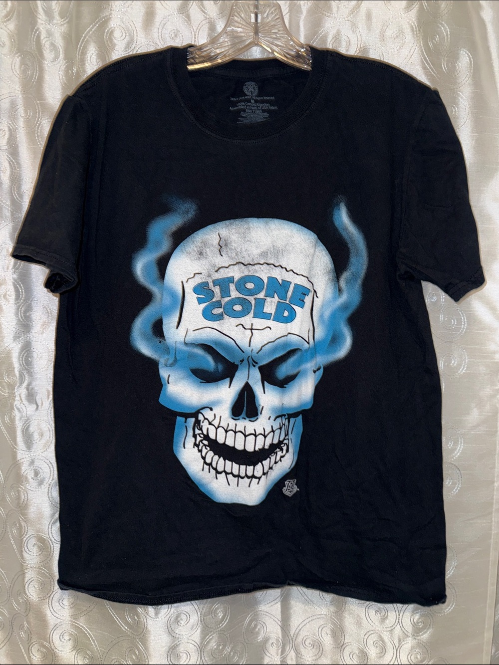 WWE Legends 2016 Stone Cold Steve Austin Graphic Skull Tee Adult Size Medium 🔥G6